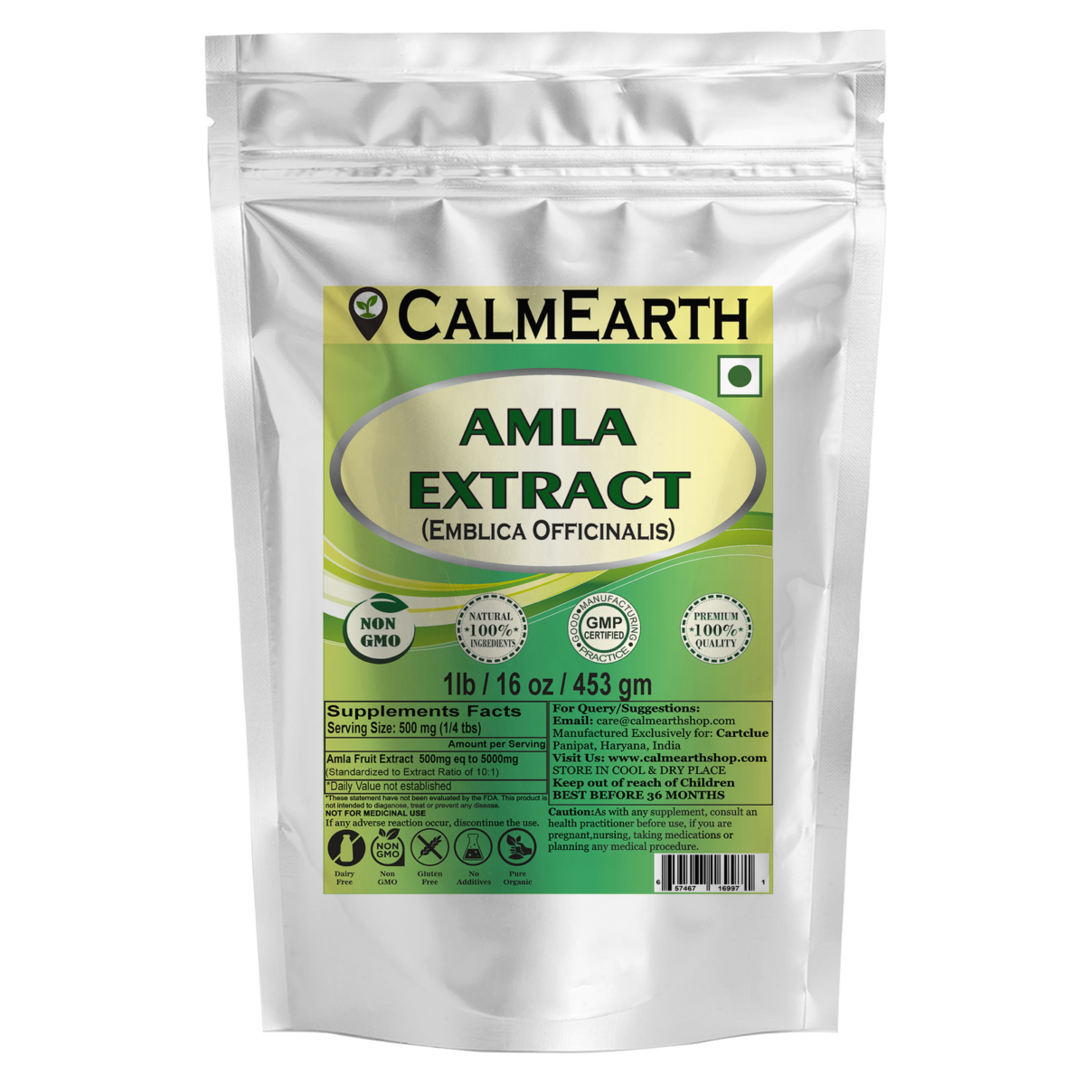 Amla Extract Powder powder organic herbal supplement by CalmEarth