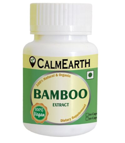 Bamboo Extract Capsules capsules close-up view by CalmEarth