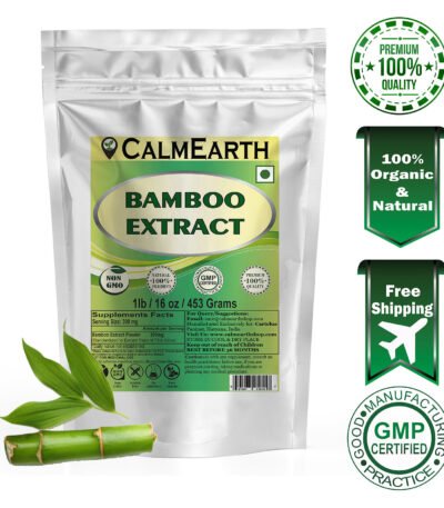 Bamboo Extract Powder powder fine texture close-up by CalmEarth