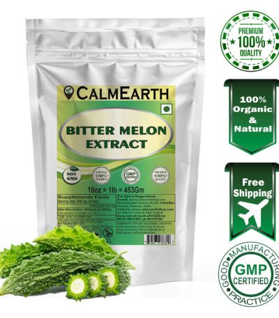 Bitter Melon Extract Powder powder fine texture close-up by CalmEarth