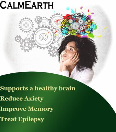 Brahmi Extract Capsules capsules close-up view by CalmEarth