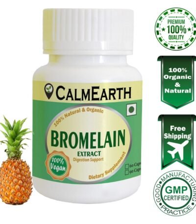 Bromelain Capsules capsules ayurvedic wellness supplement by CalmEarth