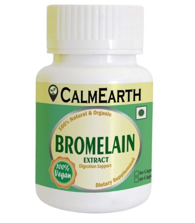 Bromelain Capsules capsules close-up view by CalmEarth