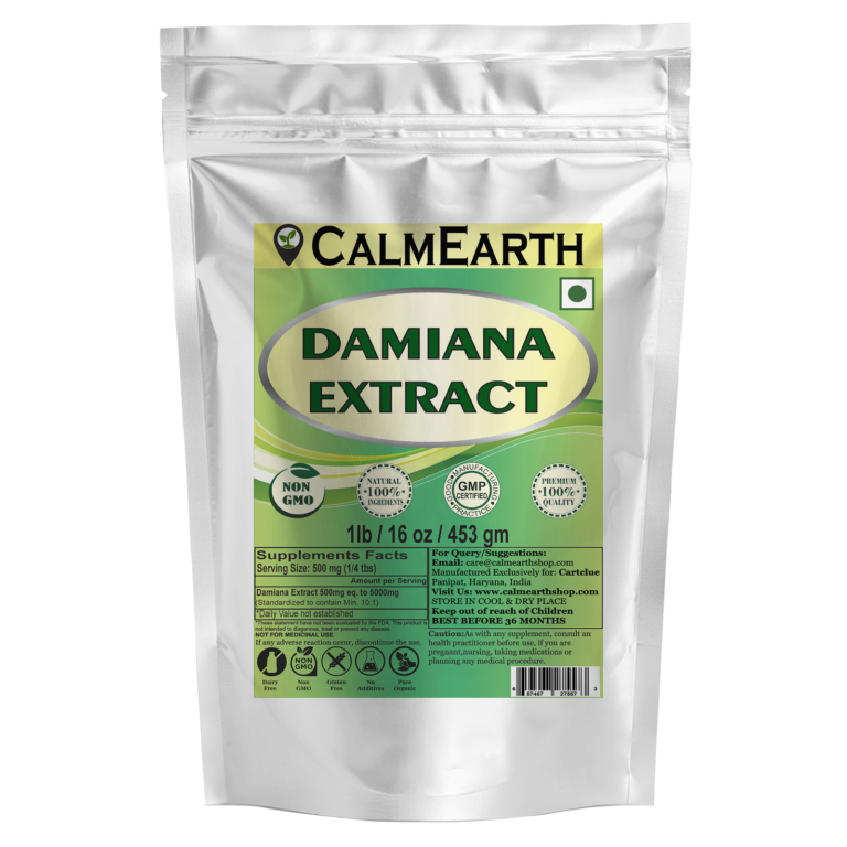Damiana Extract Powder powder organic herbal supplement by CalmEarth