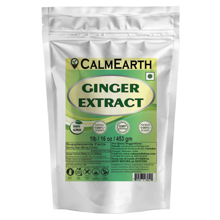 Ginger Extract Powder powder organic herbal supplement by CalmEarth