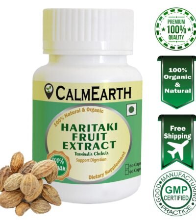 Haritaki Extract Capsules capsules ayurvedic wellness supplement by CalmEarth