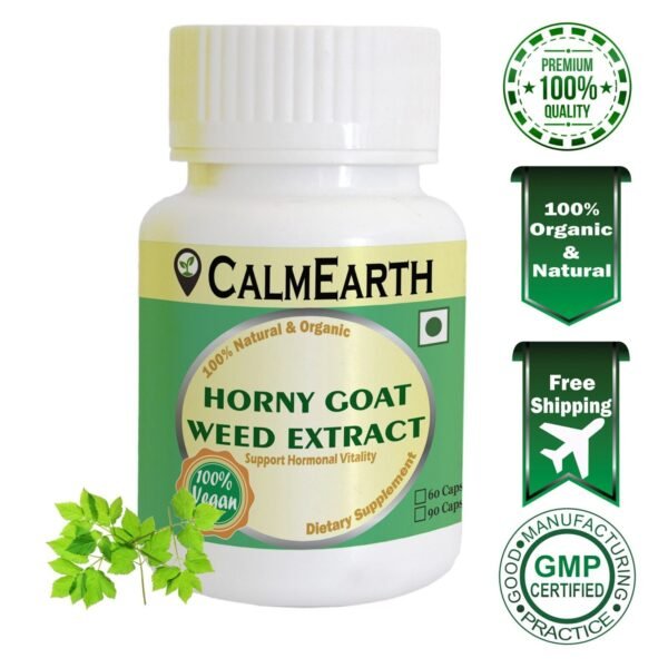 Horny Goat Weed Extract Capsules capsules ayurvedic wellness supplement by CalmEarth