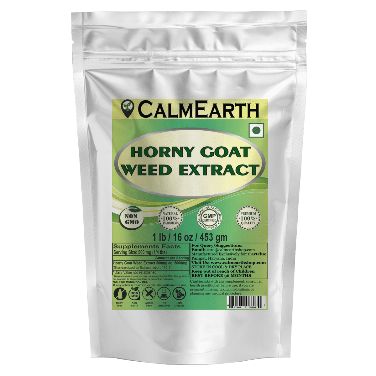 Horny Goat Weed Extract Powder powder organic herbal supplement by CalmEarth