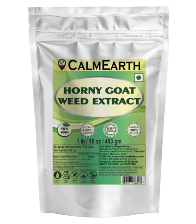 Horny Goat Weed Extract Powder powder organic herbal supplement by CalmEarth