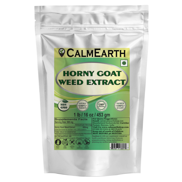 Horny Goat Weed Extract Powder powder organic herbal supplement by CalmEarth