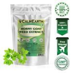Horny Goat Weed Extract Powder powder fine texture close-up by CalmEarth