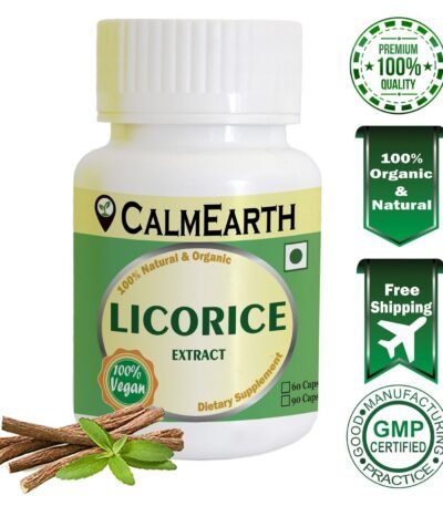 Licorice Extract Capsules capsules ayurvedic wellness supplement by CalmEarth
