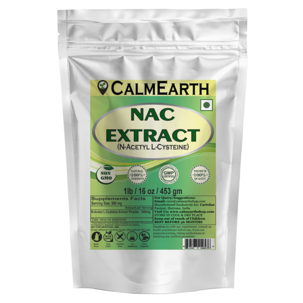 NAC Extract Powder powder organic herbal supplement by CalmEarth