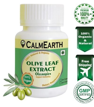 Olive Leaf Extract Capsules capsules ayurvedic wellness supplement by CalmEarth