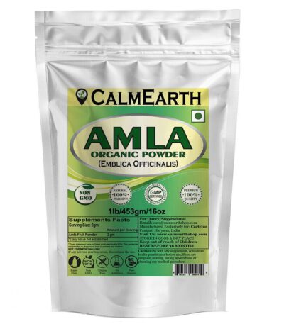 Organic Amla Powder powder organic herbal supplement by CalmEarth