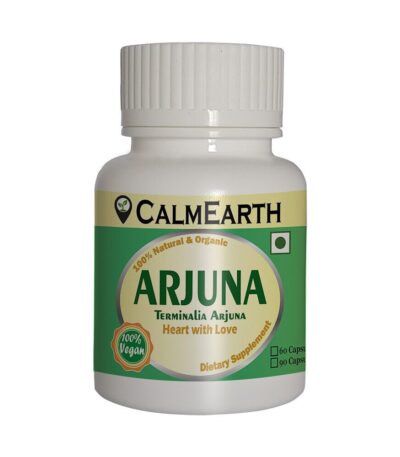 Organic Arjuna Capsules capsules close-up view by CalmEarth