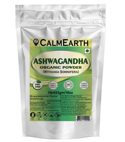 Organic Ashwagandha Root Powder powder organic herbal supplement by CalmEarth