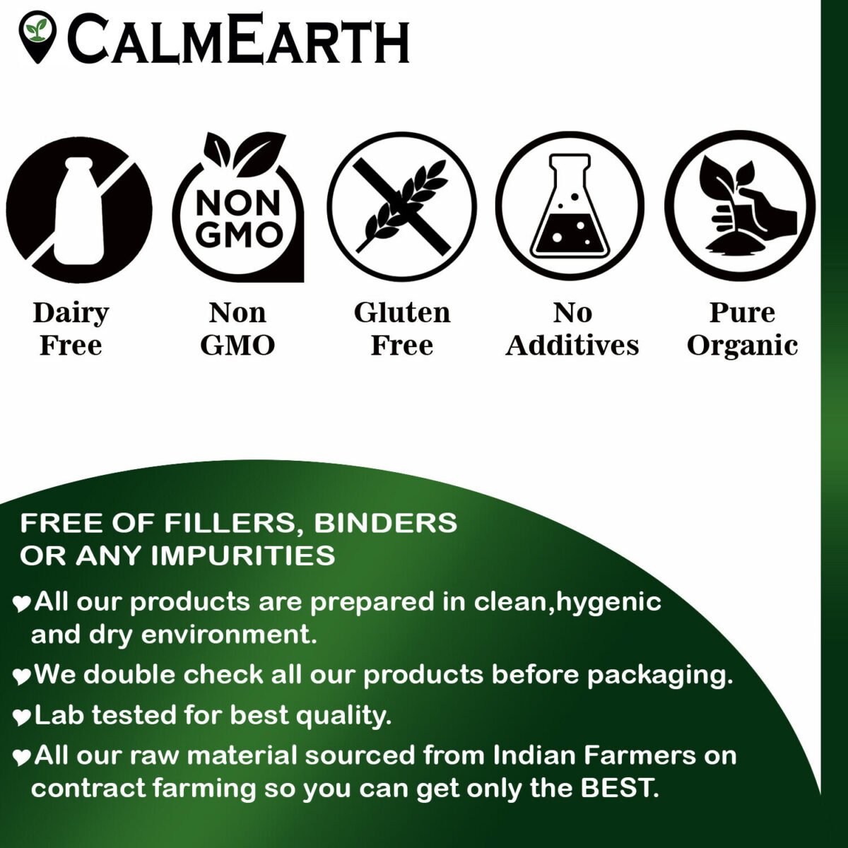 Organic Barley Grass Capsules capsules bottle packaging by CalmEarth