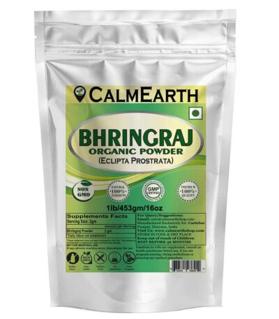 Organic Bhringraj Powder powder organic herbal supplement by CalmEarth