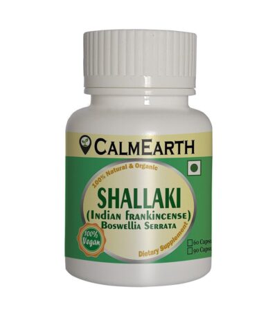Organic Boswellia Serrata Capsules capsules close-up view by CalmEarth