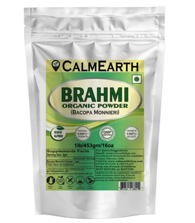 Organic Brahmi Powder powder organic herbal supplement by CalmEarth
