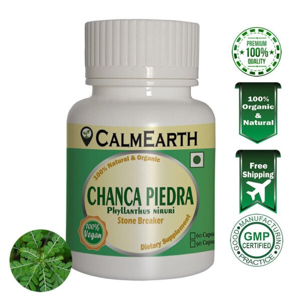 Organic Chanca Piedra Capsules capsules ayurvedic wellness supplement by CalmEarth