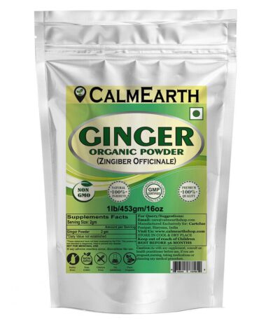 Organic Ginger Powder powder organic herbal supplement by CalmEarth
