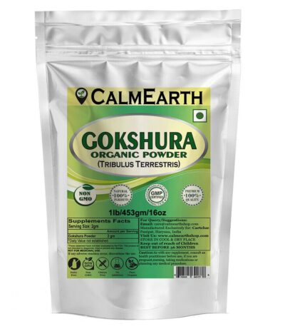 Organic Gokshura Powder powder organic herbal supplement by CalmEarth