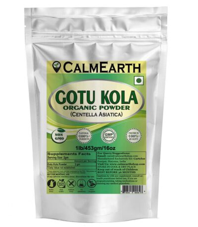 Organic Gotu Kola Powder powder organic herbal supplement by CalmEarth