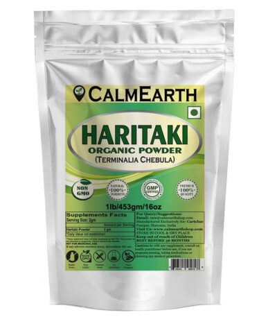 Organic Haritaki Powder powder organic herbal supplement by CalmEarth