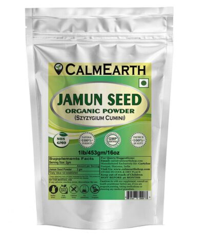 Organic Jamun Seed Powder powder organic herbal supplement by CalmEarth