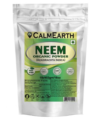 Organic Neem Leaf Powder powder organic herbal supplement by CalmEarth