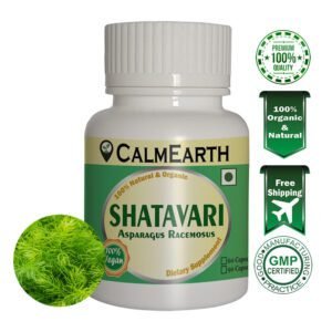 Organic Shatavari Capsules capsules ayurvedic wellness supplement by CalmEarth