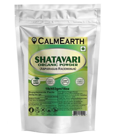 Organic Shatavari Root Powder powder organic herbal supplement by CalmEarth