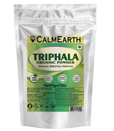 Organic Triphala Powder powder organic herbal supplement by CalmEarth