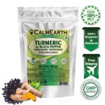 CalmEarth Organic Turmeric + Black Pepper Powder (Haldi + Kali Mirch)