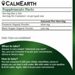 CalmEarth Organic Turmeric + Black Pepper Powder (Haldi + Kali Mirch) - Image 3