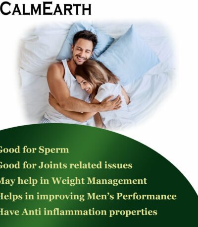 Safed Musli Extract Capsules capsules close-up view by CalmEarth