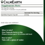 Organic Spirulina Capsules capsules organic herbal product by CalmEarth