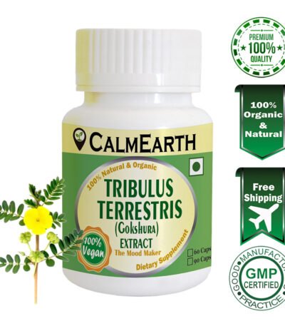 Tribulus Terrestris Extract Capsules capsules ayurvedic wellness supplement by CalmEarth