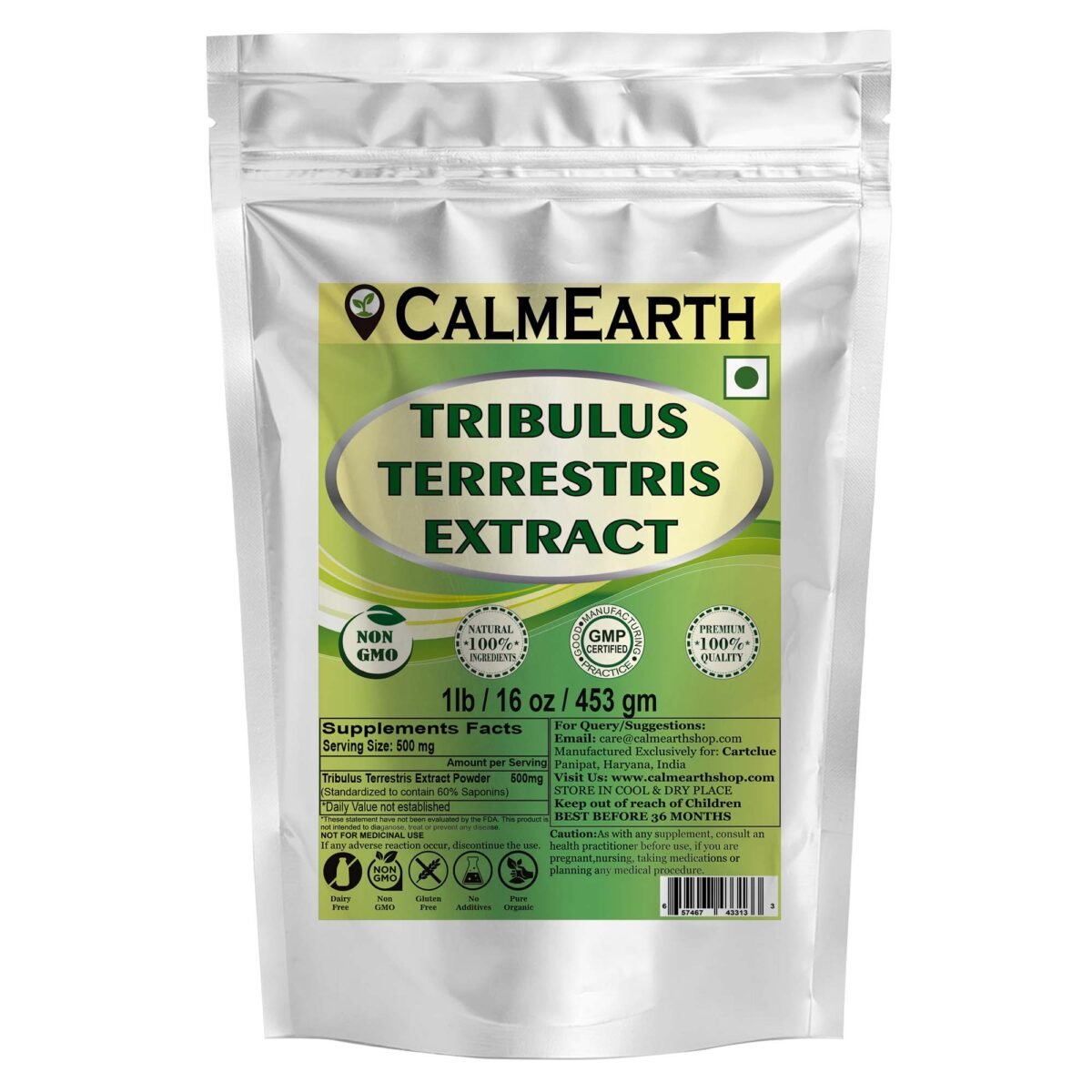 CalmEarth Gokshura Extract Powder Tribulus terrestris – 60% Saponins - Image 5