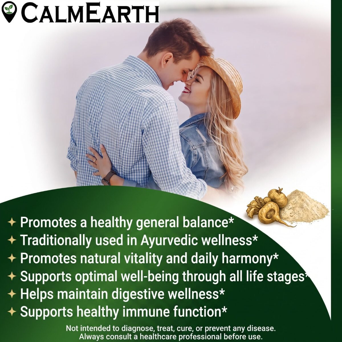 CalmEarth Maca Root Extract Powder 500mg, 15% Sterol - Image 3