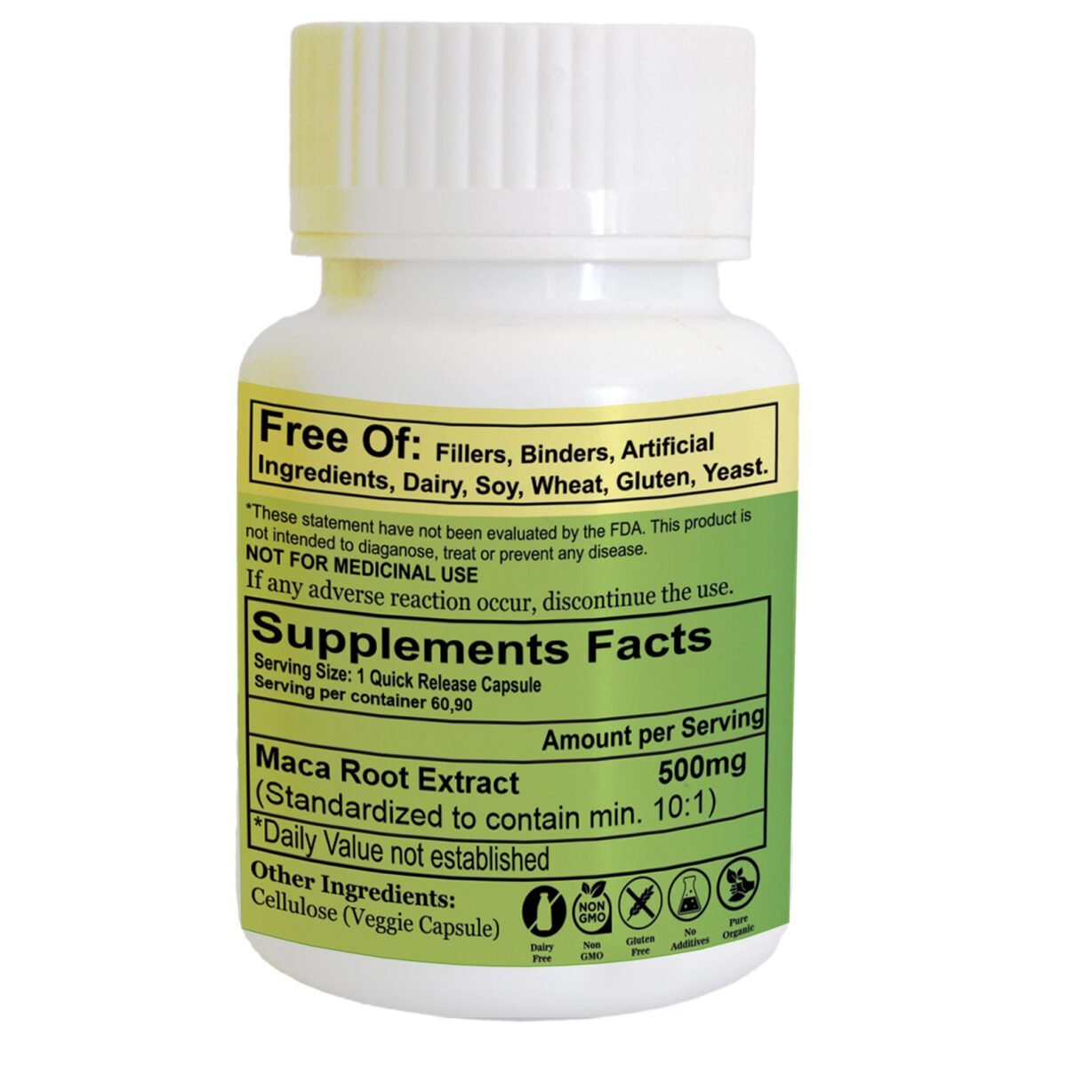 CalmEarth Maca Root Extract Capsule 500mg, 15% Sterol - Image 7